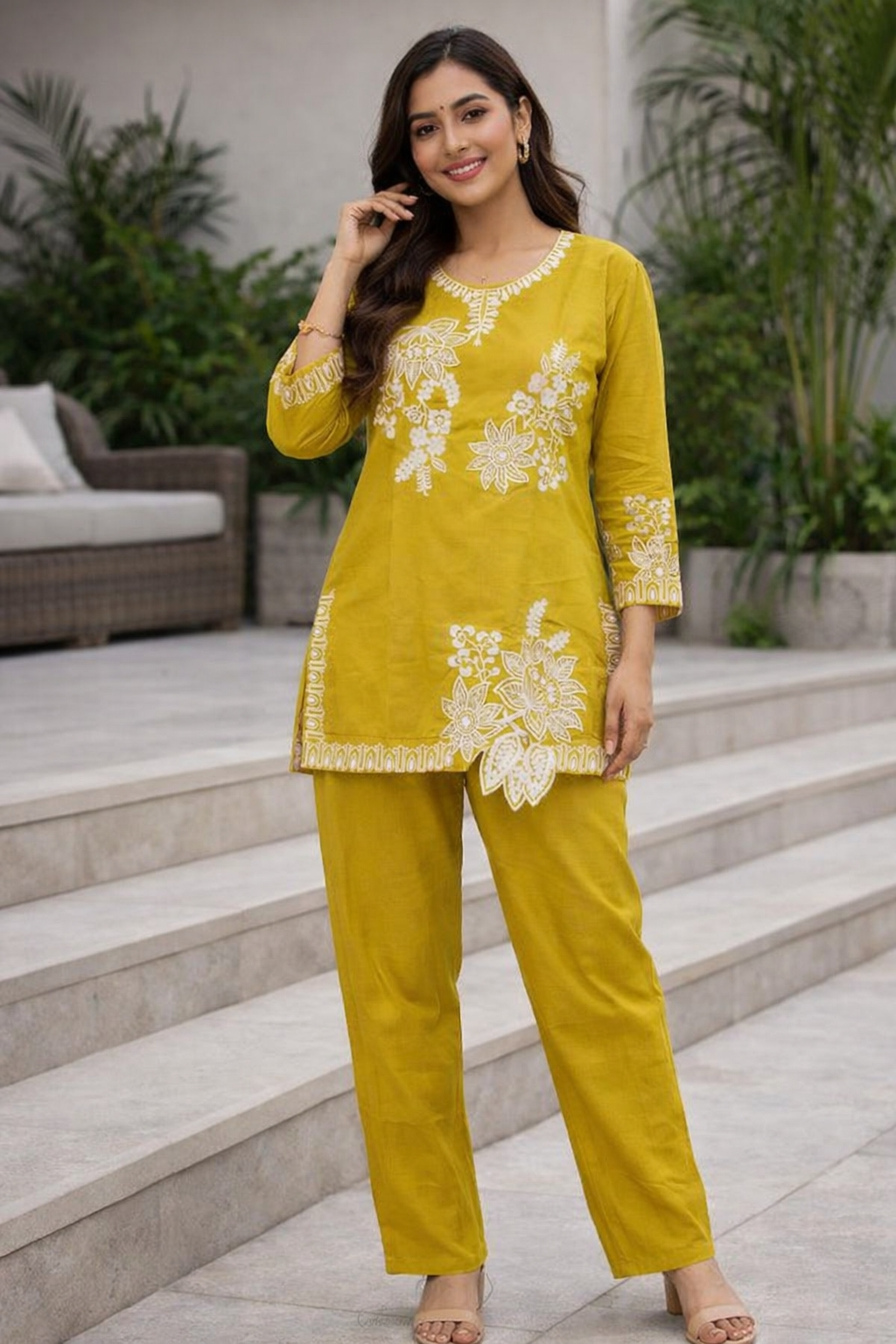 Romantic Embroidered Co-Ord Set