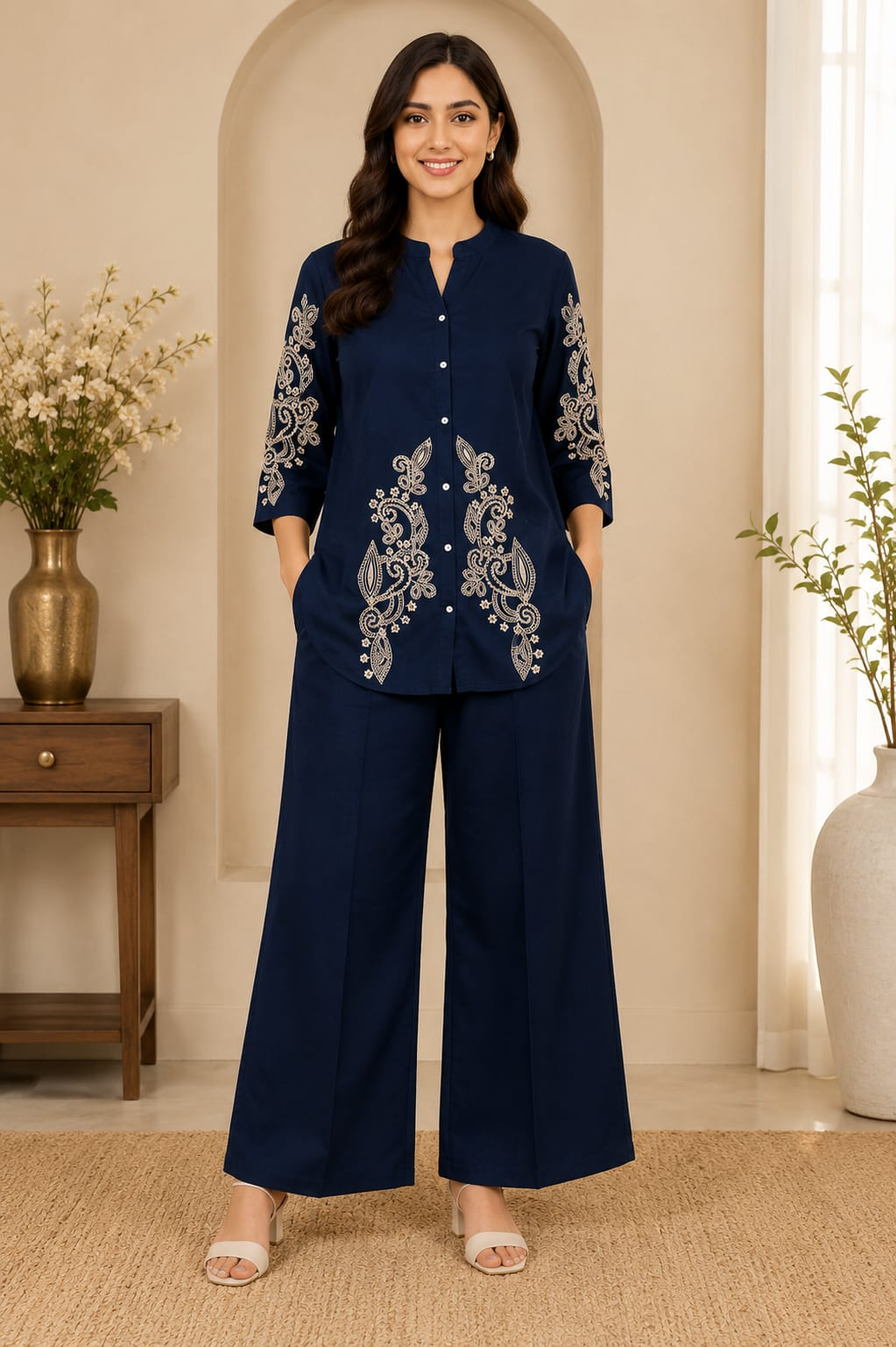 Shirt Palazzo Royal Co-Ord