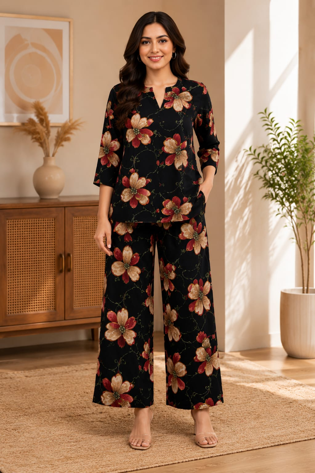 Floral Tunic and Trouser