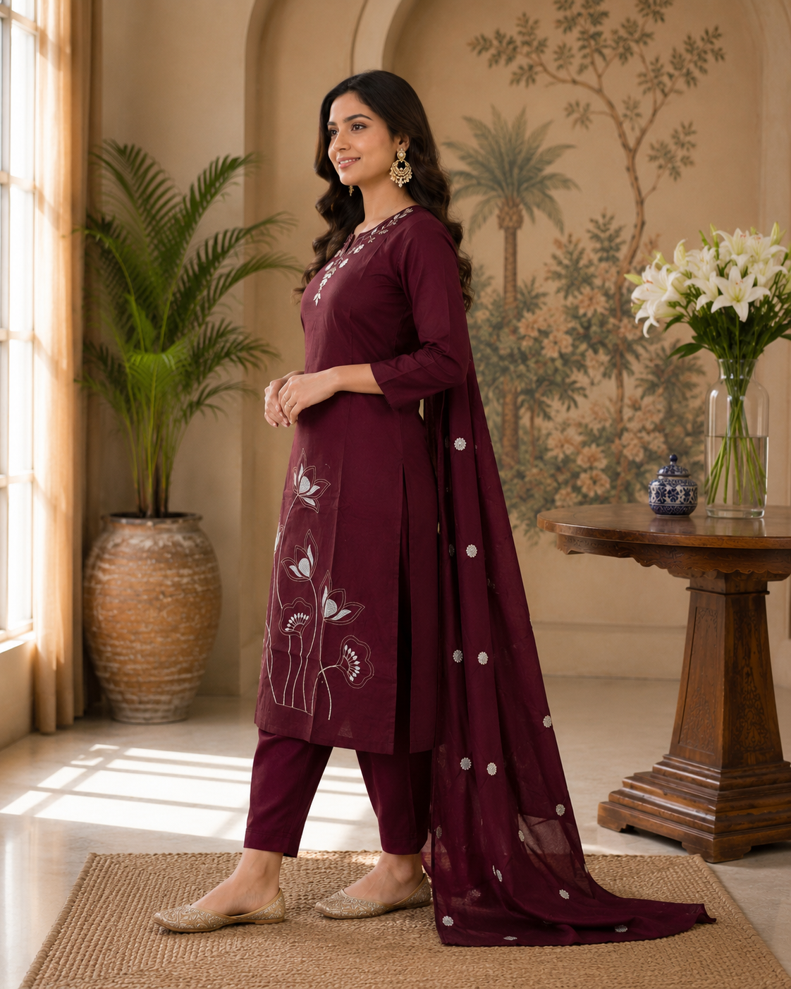 Classic Marron Embroidery - Image 3